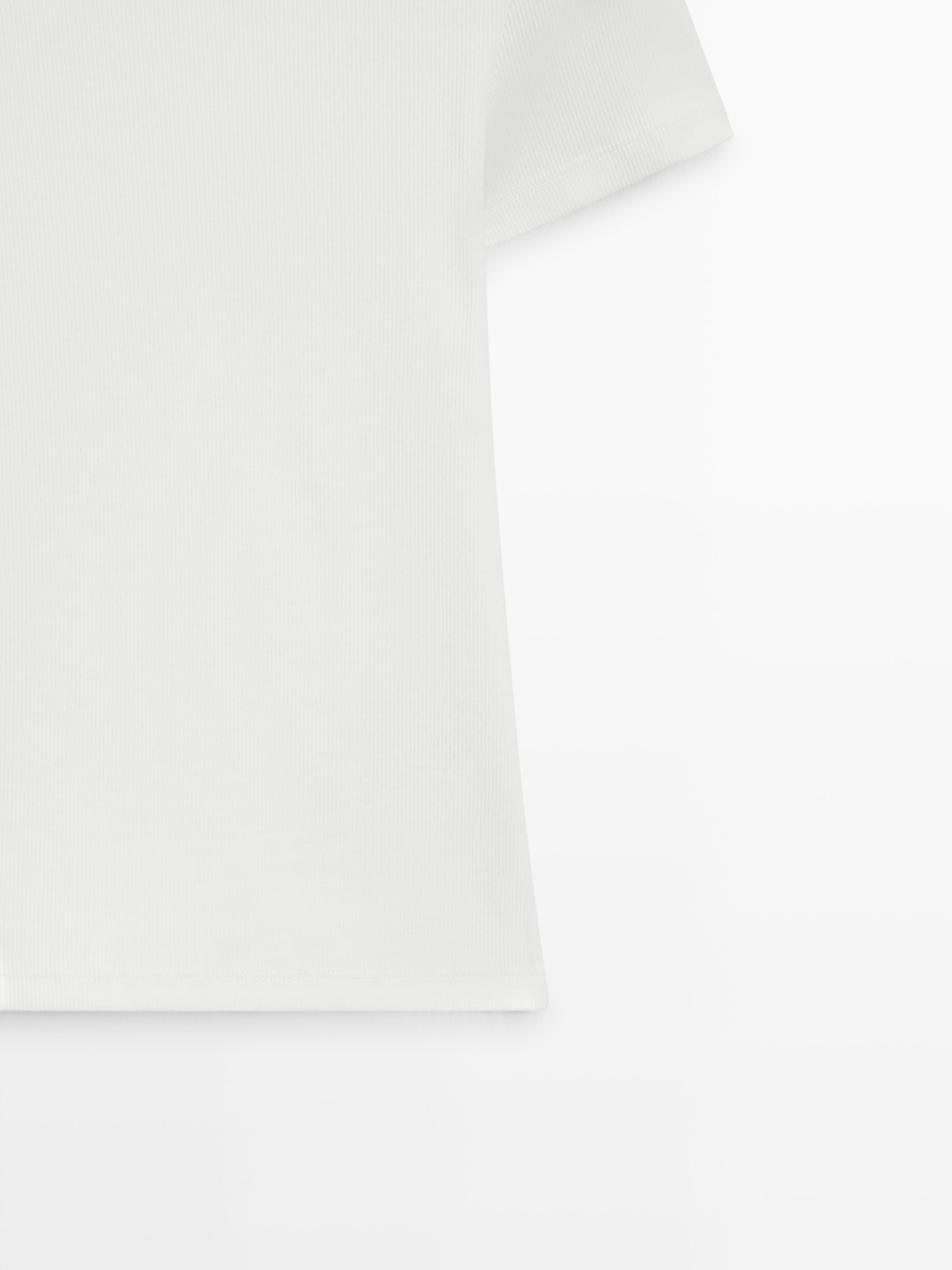 T-shirt manches courtes bord-côte heavy weight